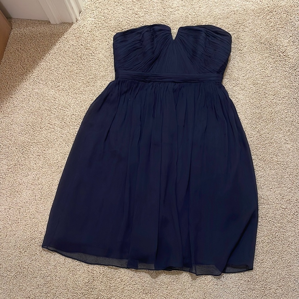 Strapless bridesmaid dress